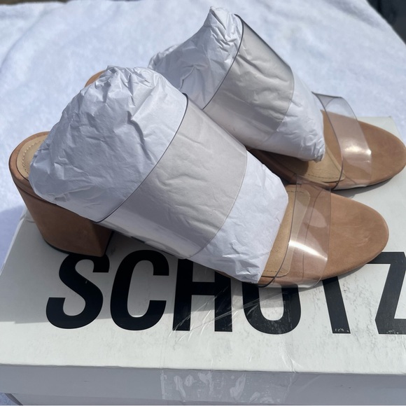 Schutz New Women's 8 Victorie Slide-on Sandal Pump - Picture 2 of 9